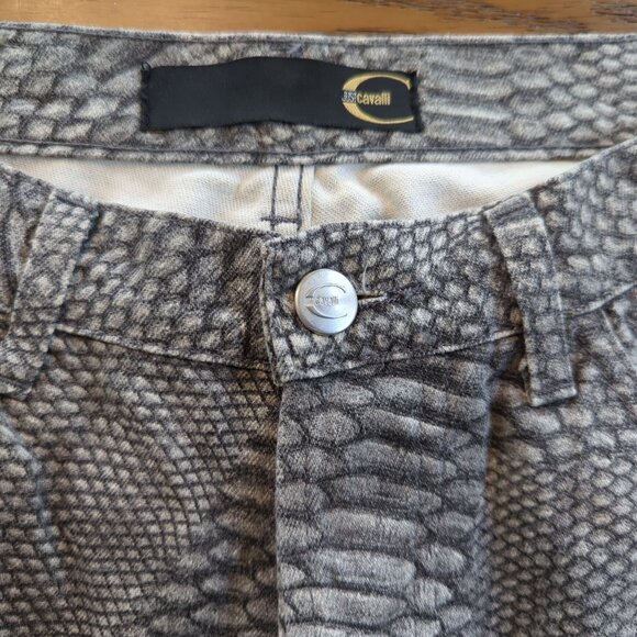 Just Cavalli Women’s Snake Print Pants Sz 44 Sz 12 Made in Italy ITTIERRE USA - Picture 9 of 16